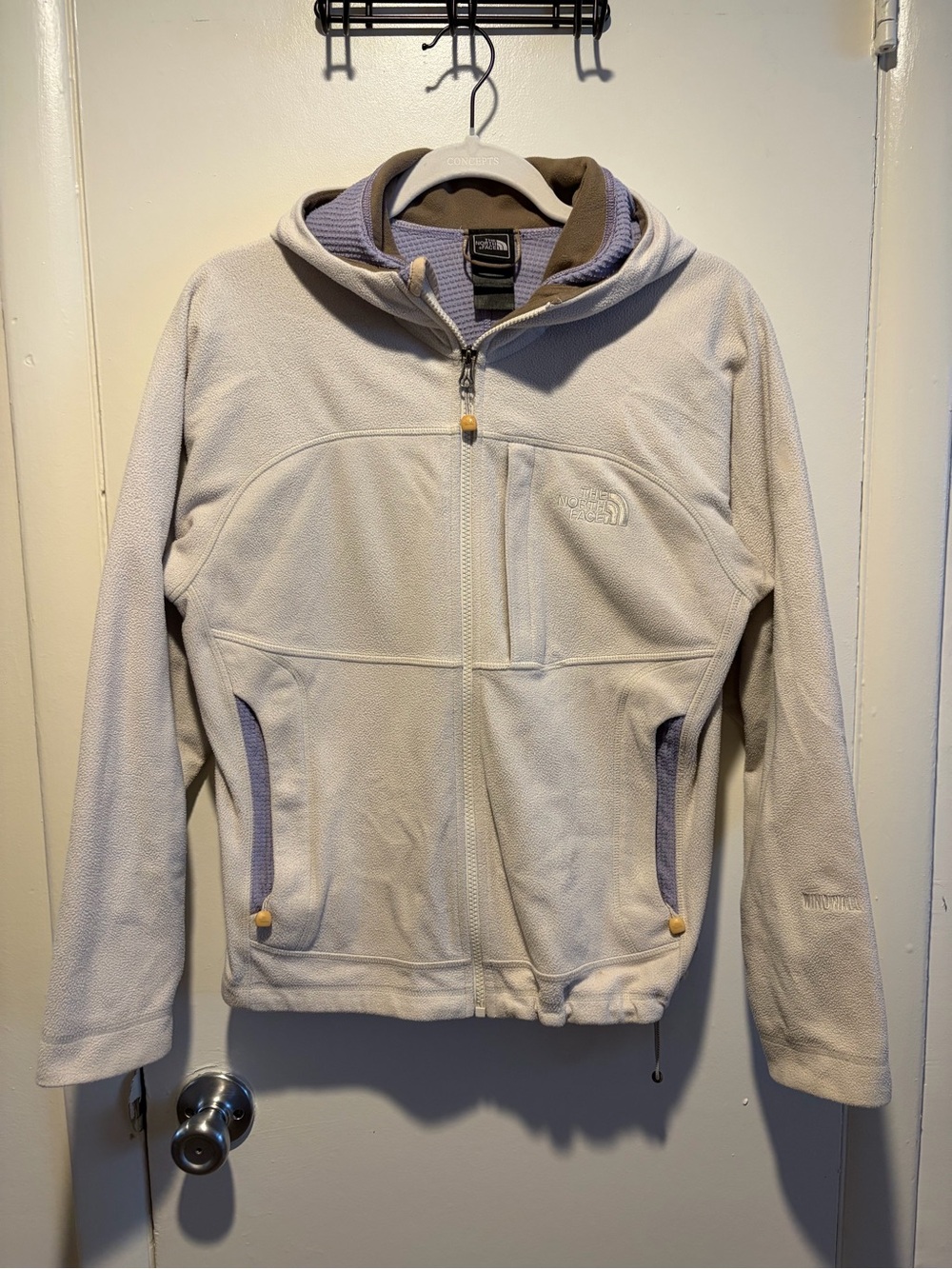 The North Face Women’s Cream Fleece Hooded Jacket